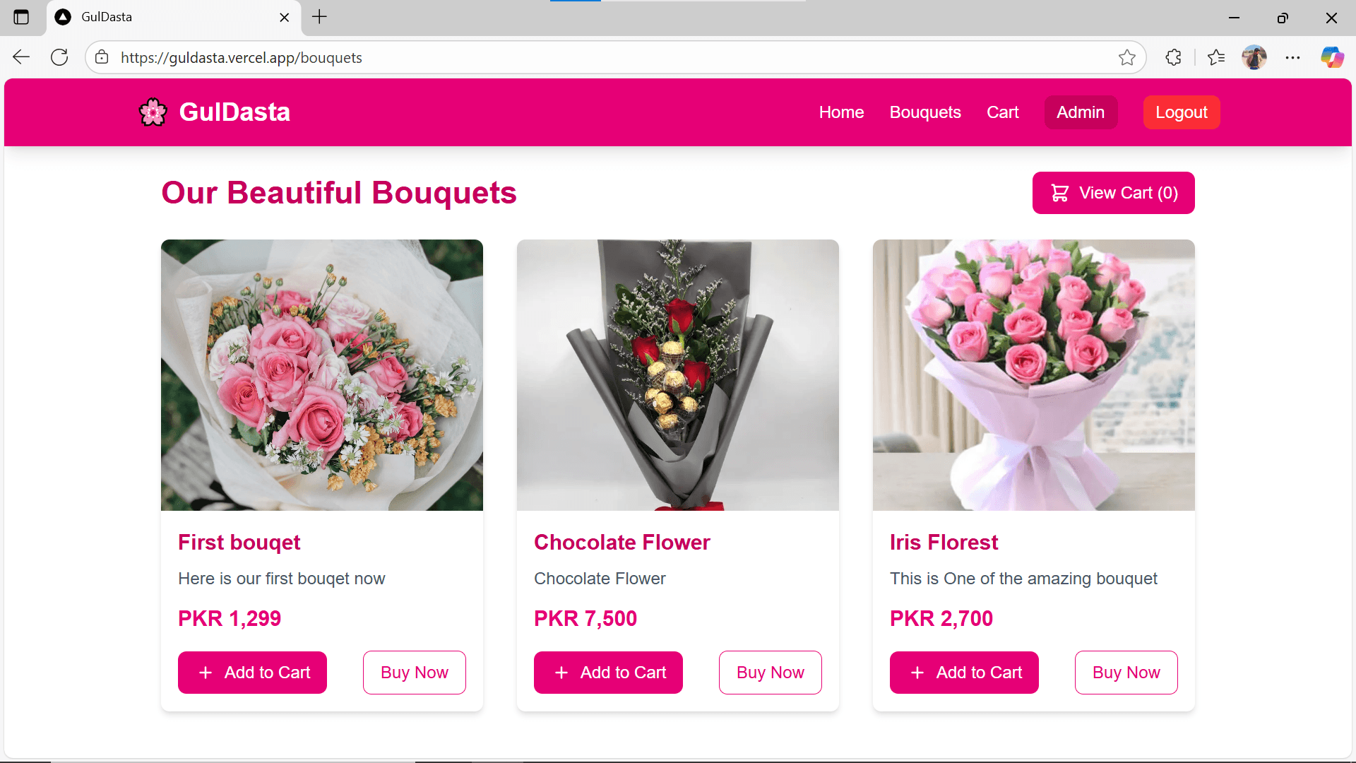 GulDasta (E-Commerce)